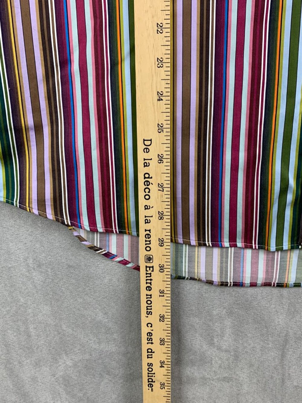 Etro Mens Shirt 42 Multicolor Vertical Striped Button Up Long Sleeve Italy - Picture 5 of 7